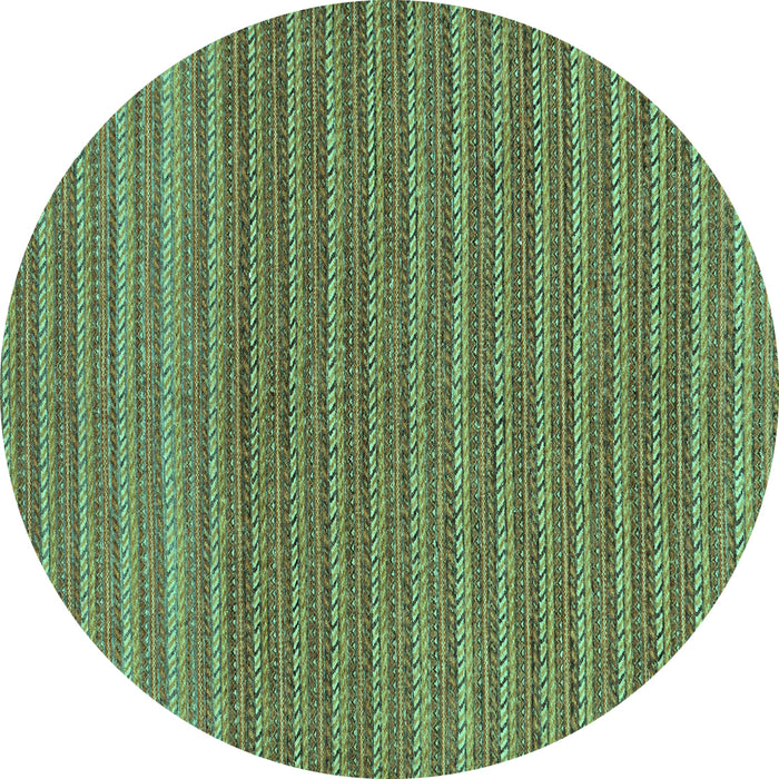 Round Oriental Turquoise Modern Rug, abs291turq