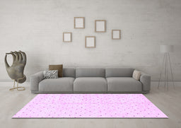 Machine Washable Solid Purple Modern Area Rugs in a Living Room, wshabs2920pur