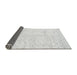 Sideview of Solid Gray Modern Rug, abs2920gry