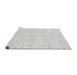 Sideview of Machine Washable Solid Gray Modern Rug, wshabs2920gry