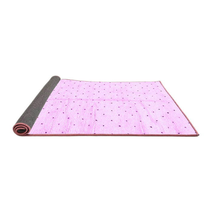 Sideview of Solid Purple Modern Rug, abs2920pur