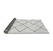 Sideview of Solid Gray Modern Rug, abs2921gry