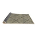 Sideview of Abstract Brown Solid Rug, abs2922