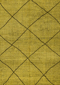 Solid Yellow Modern Rug, abs2922yw