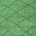 Square Solid Emerald Green Modern Rug, abs2922emgrn