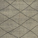 Square Abstract Brown Solid Rug, abs2922