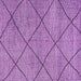 Square Solid Purple Modern Rug, abs2922pur