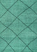 Solid Turquoise Modern Rug, abs2922turq