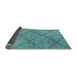 Sideview of Solid Light Blue Modern Rug, abs2922lblu