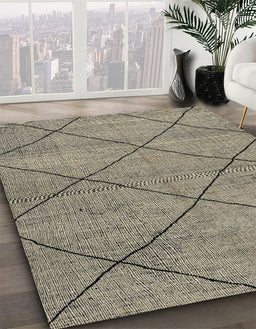 Machine Washable Abstract Brown Rug in a Family Room, wshabs2922