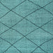 Square Solid Light Blue Modern Rug, abs2922lblu