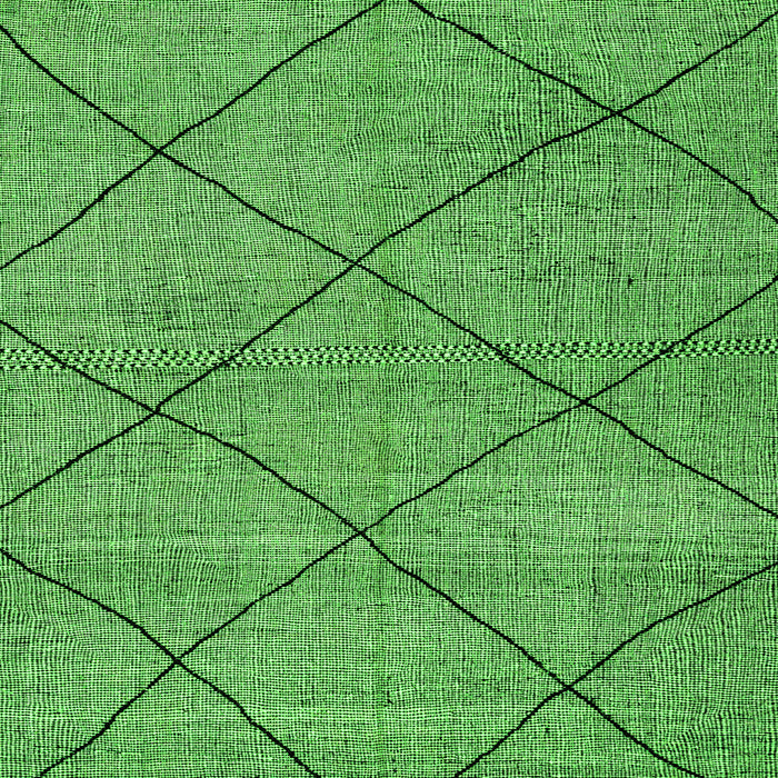 Square Machine Washable Solid Green Modern Area Rugs, wshabs2922grn