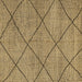 Square Solid Brown Modern Rug, abs2922brn