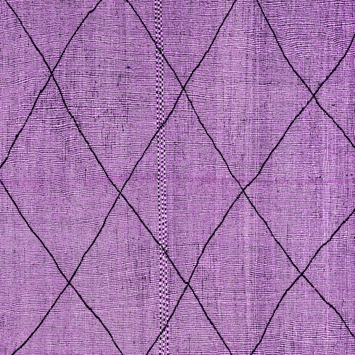 Square Machine Washable Solid Purple Modern Area Rugs, wshabs2922pur