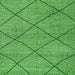 Square Solid Green Modern Rug, abs2922grn