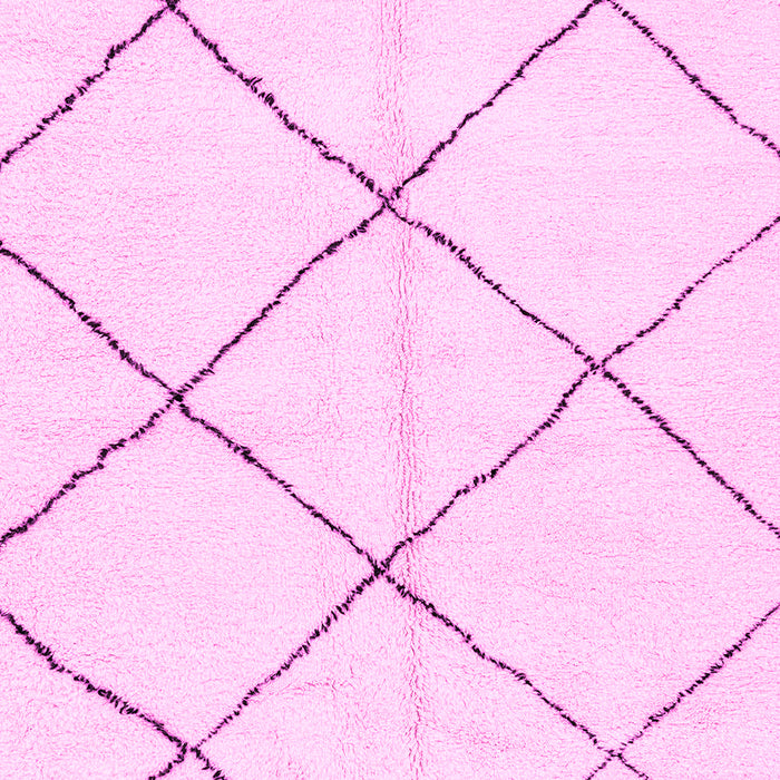 Machine Washable Solid Pink Modern Rug, wshabs2923pnk