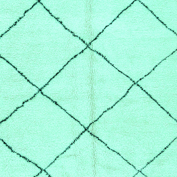 Solid Turquoise Modern Rug, abs2923turq