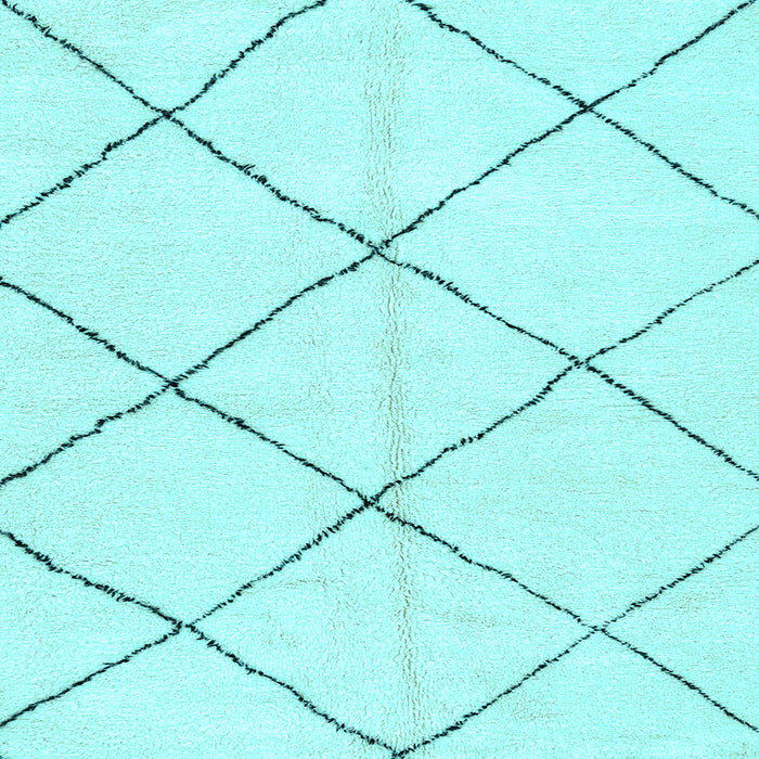 Square Solid Light Blue Modern Rug, abs2923lblu