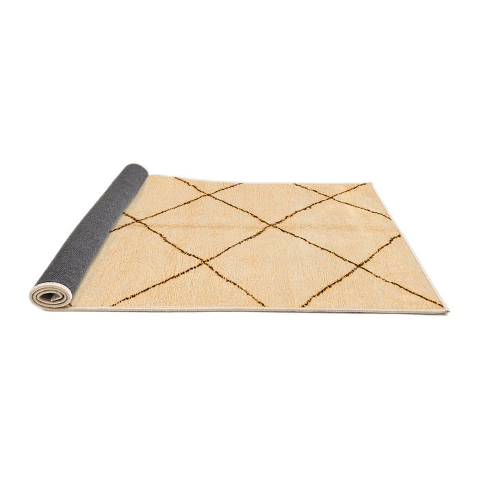 Sideview of Solid Orange Modern Rug, abs2923org