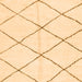 Square Solid Orange Modern Rug, abs2923org