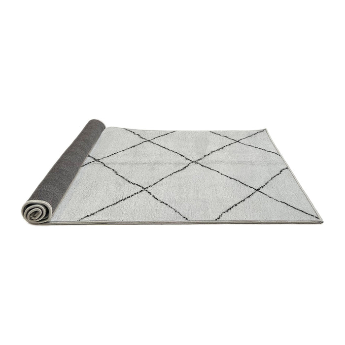 Sideview of Solid Gray Modern Rug, abs2923gry