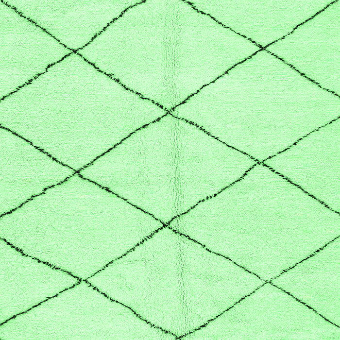 Square Machine Washable Solid Emerald Green Modern Area Rugs, wshabs2923emgrn