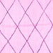 Square Solid Pink Modern Rug, abs2923pnk