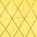 Square Solid Yellow Modern Rug, abs2923yw