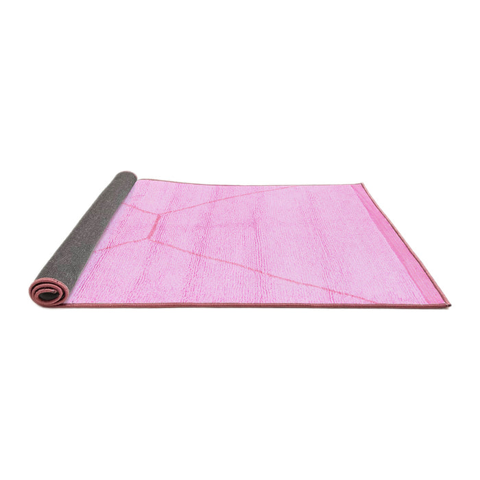Sideview of Solid Pink Modern Rug, abs2924pnk