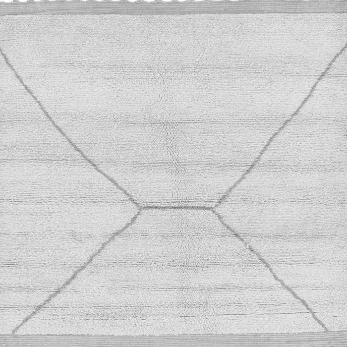 Square Solid Gray Modern Rug, abs2924gry