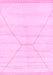 Machine Washable Solid Pink Modern Rug, wshabs2924pnk