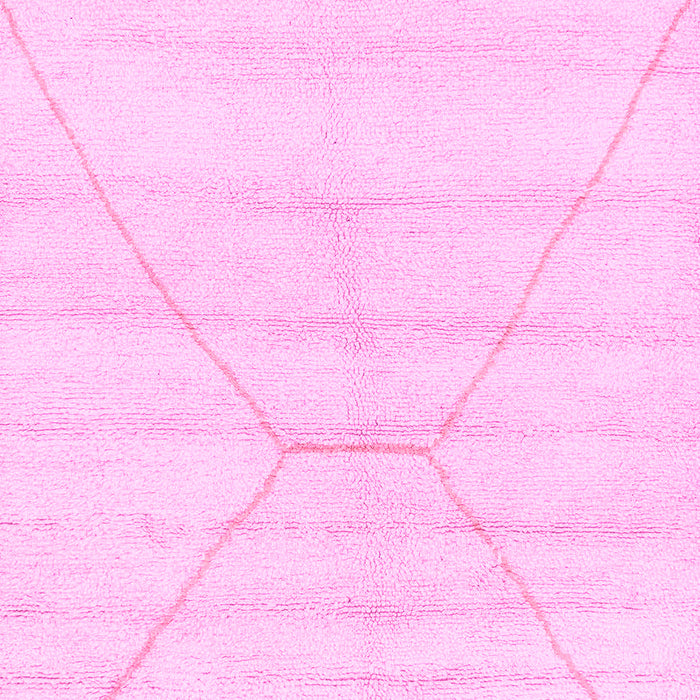 Machine Washable Solid Pink Modern Rug, wshabs2924pnk