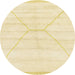 Round Abstract Brown Gold Solid Rug, abs2924