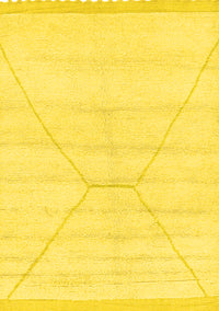 Solid Yellow Modern Rug, abs2924yw