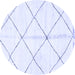 Round Solid Blue Modern Rug, abs2925blu