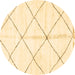 Round Solid Brown Modern Rug, abs2925brn