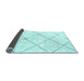 Sideview of Solid Light Blue Modern Rug, abs2925lblu