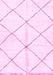 Machine Washable Solid Pink Modern Rug, wshabs2925pnk