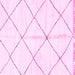 Square Solid Pink Modern Rug, abs2925pnk