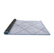 Sideview of Solid Blue Modern Rug, abs2925blu