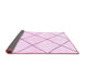 Sideview of Solid Pink Modern Rug, abs2926pnk