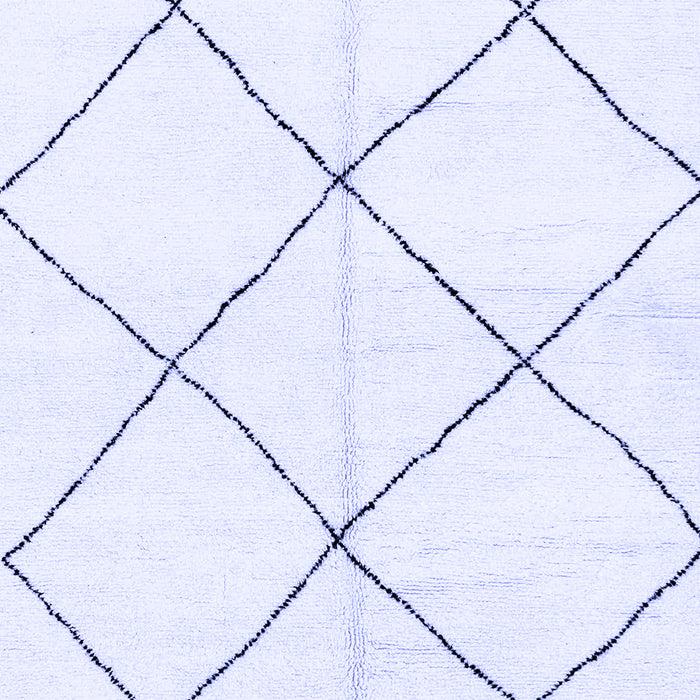 Machine Washable Solid Blue Modern Rug, wshabs2926blu