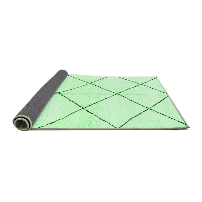 Sideview of Solid Emerald Green Modern Rug, abs2926emgrn