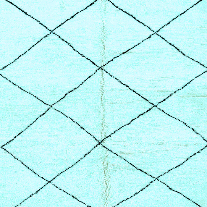 Square Machine Washable Solid Light Blue Modern Rug, wshabs2926lblu