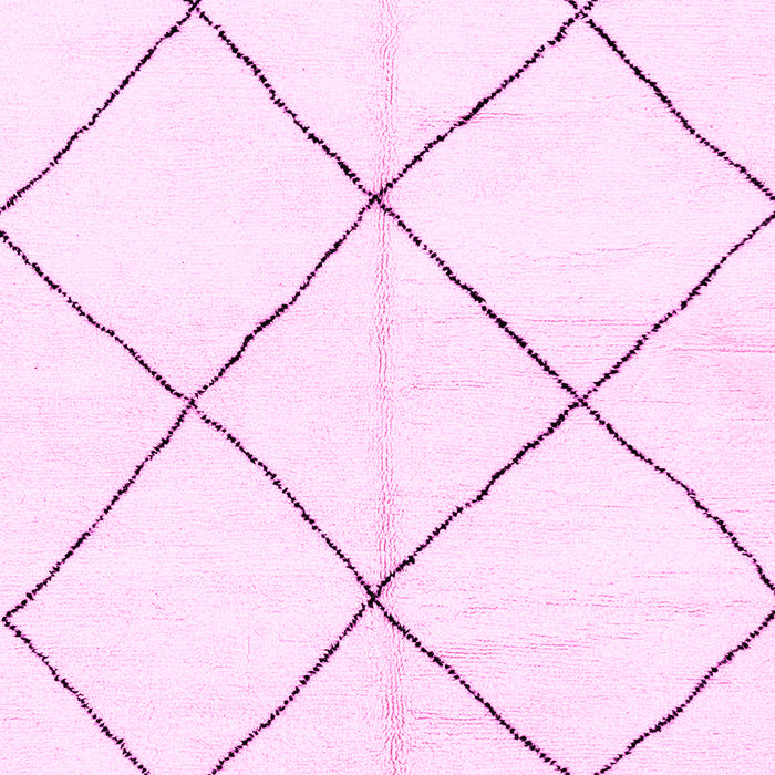 Machine Washable Solid Pink Modern Rug, wshabs2926pnk