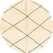 Round Abstract Khaki Gold Solid Rug, abs2926