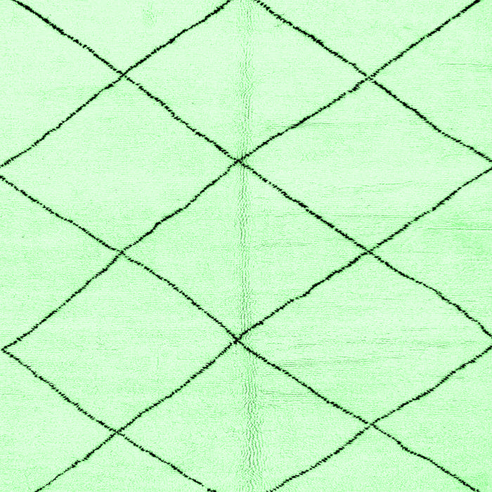 Square Machine Washable Solid Emerald Green Modern Area Rugs, wshabs2926emgrn