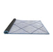 Sideview of Solid Blue Modern Rug, abs2926blu