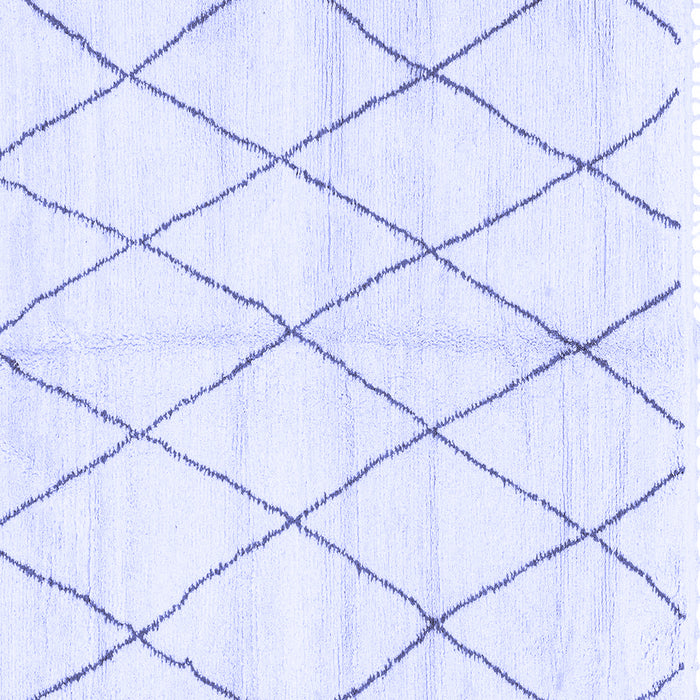 Square Machine Washable Solid Blue Modern Rug, wshabs2927blu