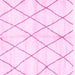 Square Solid Pink Modern Rug, abs2927pnk